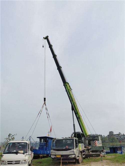 大观区桥梁建设吊装案例